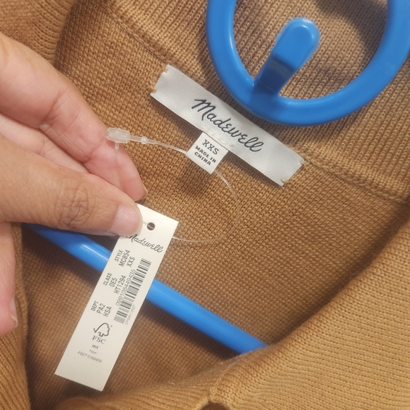 Madewell chore merino wool sweater jacket size xxs NWT - Picture 2 of 10